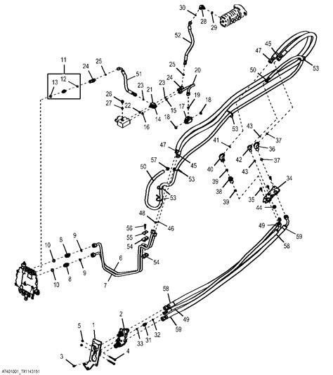 john deere skid steer 3645 hydraulic lines|john deere parts diagram.